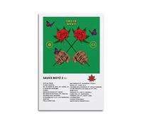 INKT Eladio Carrión SAUCE BOYZ 2 Póster de pared arte de pared pintura en lienzo pintura sala de estar dormitorio hogar decoración oficina póster pared gimnasio pintura arte 16 x 24 pulgadas (40 x 60