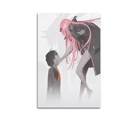 INKT Póster de Darling in The Franxx para pared, para sala de estar, dormitorio, decoración del hogar, oficina, póster de pared, gimnasio, pintura artística, 30 x 45 cm