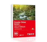 Inkuway Grueso A3 Plus A3+ 13x19 Doble Cara Mate Mate - Papel Fotográfico 260Gsm 60 Hojas Papel de Inyección de Tinta Imprimible para Menú, Calendario Imprimible por Inyección de Tinta