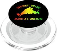Inkwell Beach, Oak Bluffs, Martha's Vineyard, MA Mapa Vintage PopSockets PopGrip para MagSafe