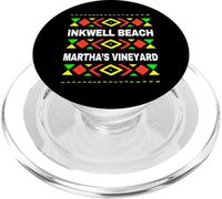 Inkwell Beach, Oak Bluffs, Martha's Vineyard, MA Mapa Vintage PopSockets PopGrip para MagSafe