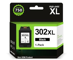 INKYEAH Tinta 302 Negro XL, Cartuchos 302 XL Reemplazo para Cartucho Tinta HP 302 Negro Original, Tinta Impresora 302 XL para OfficeJet 3831 5232 4650 4658 5230 DeskJet 3630 3636 3639 Envy 4524 4527