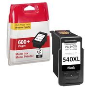 INKYEAH Tinta 540 XL Negro Alto Rendimiento - 600+ Páginas, Reemplazo para Original Cartuchos Tinta Canon 540, Tinta Impresora 540 Compatible con Canon Pixma ts5150 MG3600 MG3650s MG4250 MG3250 TS5151