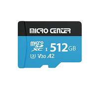 INLAND Micro Center Performance - Tarjeta microSDXC de 512 GB, tarjeta micro SD A2, UHS-I C10 U3 V30 A2 4K UHD tarjeta de memoria flash de video con adaptador para smartphones, tabletas, drones y