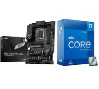 INLAND Procesador de escritorio Intel i7-12700KF para juegos de 12 (8P+4E) núcleos de hasta 5.0 GHz desbloqueado LGA1700 con placa base MSI PRO Z790-P WiFi DDR4