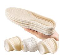INLANDSIS 2 Pairs Wool Insoles Soft Sole, 2026 Upgraded 4d Elastic Cloud Breathable Softthick and Warm Wool Insole, Arch Support & Shock Absorption for Cold Weather (2pair Beige,45-46)