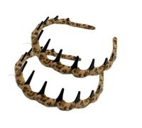 INLANDSIS 2025 New U Shape Fashion Tooth Hair Comb Headband, High Cranium Head Bands for Women's Hair, Reversible Headbands with Teeth, Zig Zag Headbands for Women (2-Yellow)