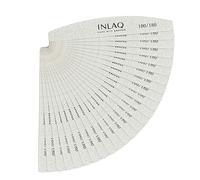 INLAQ® Lima de Uñas en Forma de Banana 100/180 Lima Profesional Curvada Lima Desechable Resistente para Uñas de Gel Acrílicas y Naturales Ideal para Manicura y Pedicura Paquete de 25 Piezas