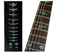 Inlay - Adhesivo para diapasón de guitarra y bajo, diseño de hojas de abulón