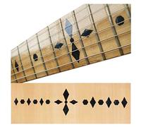 Inlay Sticker - Rotuladores de trastes para guitarras y bajos (diamantes de imitación), color negro