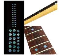 Inlaystickers Marcadores de Trastes para Guitarra y Bajo - Set de Puntos Personalizados - Abalone Mix F-085CD-MX-AZ