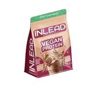 INLEAD - Proteína vegana - NOUGAT PRALINES | Polvo de proteína vegana con consistencia cremosa | Perfil óptimo de aminoácidos - 100% vegetal - sin azúcar añadido | Polvo de proteína multicomponente -