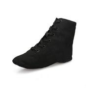 Inlefen Modern Lace-up Canvas Jazz Stage Ballet Dance Shoes Boot Soft Sole Zapatos de Jazz Danza para Mujer, Botas de Baile de Salón con Cordones y Suela Dividida