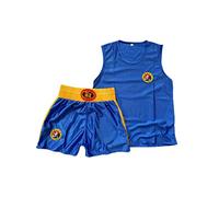 Inlefen Niños Sanda Clothing Boys & Girls Adult Set de Boxeo Pantalones Cortos de Boxeo Muay Thai Clothing Artes Marciales Entrenamiento Wear Sportswear