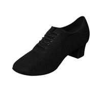 Inlefen Zapatos de Baile para Mujer, Zapatos de Baile de Jazz Moderno cómodos con Cordones, Salón de Baile Moderno Salsa Ritmo Enseñanza Práctica Rendimiento Profesional Zapatos de Baile