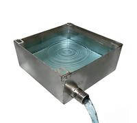 Inless - Colector de agua de acero de 10 cm para aire acondicionado, bandeja de goteo INOX 304 de 0,8 mm para HVAC, tostador, plantas, lavandería, 30 x 90 cm / 12x35in