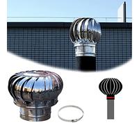 inless - Cubierta de ventilación de acero para secadora, tapa de ventilación de humos al aire libre, tapa de chimenea reductora de ruido y resistente a la lluvia, ventilación giratoria de 3.9 pulgadas
