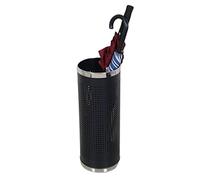 Inless - Paraguas de acero con soporte redondo para caminar y sombrillas - Slish Sto Solut para el hogar, oficina, hotel, color plateado y negro h