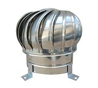 Inless - Tapa de ventilación de acero para conductos de aire libre, impermeable y sin ruido, cubierta giratoria de 30 cm para ventilación de secadora para un flujo de aire eficiente y protección de la