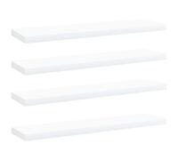 INLIFE 805122 - Juego de 4 tablas para estanterías (40 x 10 x 1,5 cm, 2,8 kg), color blanco