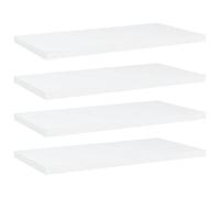 INLIFE 805138 - Juego de 4 tablas para estanterías (40 x 20 x 1,5 cm, 4,5 kg), color blanco
