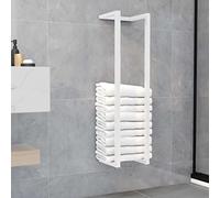 INLIFE Toallero Blanco 25 x 20 x 95 cm Acero
