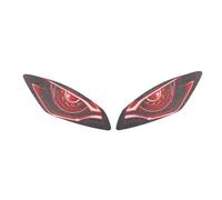 INLIMA Ajuste for YAMAHA YZF-R6 YZFR6 YZF R6 2006-2015 pegatinas de faros de motocicleta pegatina de protección de luz de cabeza protectora YAMAHA R 6 R6 Yzf-6r (Color : Red)