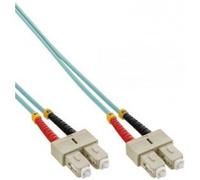 InLine 0.5m 2X SC - 2xSC Cable de Fibra optica 0,5 m OM3 Turquoise,Black,Grey,Red,Yellow - Cable de Fibra óptica (0,5 m, OM3, 2X SC, 2X SC, Macho/Macho, Turquoise,Black,Grey,Red,Yellow)