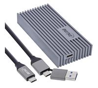 InLine 00031J - Carcasa para SSD (USB 4 M.2, aluminio, compatible con Thunderbolt 3/4, USB 4 a M.2 NVMe, aluminio)
