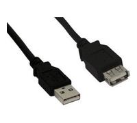 InLine 1.8m USB 2.0 - Cable - Digital Verlängerungskabel 1,8 m - Black