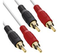 InLine Cable de audio 2x RCA M/M 10 m Negro/Rojo/Blanco