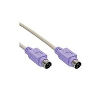 InLine 13332V PS/2 Cable Macho/Macho, 2 m PC 99, color morado