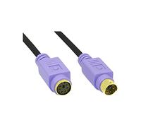 InLine 13342W - Cable PS/2 (2 m, Male Connector/Female Connector, Negro)