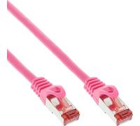 InLine 15m S-STP/PIMF Cat.6 - Cable de Red (15m, RJ-45, RJ-45, Cat6) Rosa