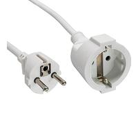 InLine 16410W - Extensión de corriente (10 m), color blanco