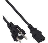 InLine 16651C - Cable de alimentación (Contacto, Recto a Conector de Dispositivo de frío, C13, 5 m), Color Negro