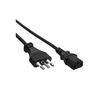 InLine 16653I - Cable (3 m, Male connector / Female connector, Enchufe tipo L, C13 acoplador, 250 V, Negro)