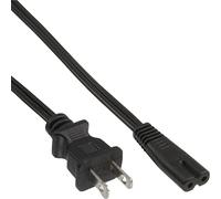 InLine 16654P - Cable de alimentación (1,8 m, Conector de Japón a Enchufe Europeo 8 C7), Color Negro