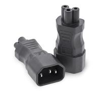 Inline 16723B IEC 60320 C14/C5 - Adaptador de Corriente para portátiles (3 Polos)