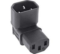 Inline® 16723F - Adaptador de Red IEC 60320 C14 / C13, ángulo Superior/Inferior, 3 Polos