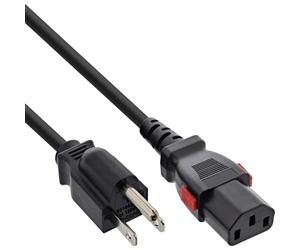 Inline 16951U - Cable de alimentación de EE. UU. a Conector C13, Certificado UL, 18 AWG, Color Negro