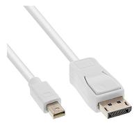 InLine 17133 - Cable Mini DisplayPort a DisplayPort, Color Blanco, 3 m