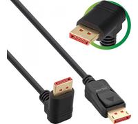 Inline 17151U Cable DisplayPort 1.4 8K 1 m Negro Oro Angulado