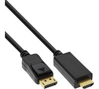 InLine 17182I - Cable adaptador DisplayPort a HDMI (4 K/60 Hz, 2 m), color negro