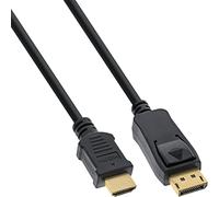 InLine Cable convertidor de DisplayPort a HDMI, negro, 0,5 m