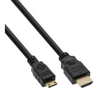 InLine 17454P - Cable HDMI de alta velocidad (conector A a C, 0,5 m), color negro