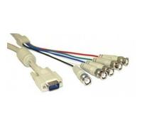 InLine 17555 Adaptador de Cable de vídeo 5 m VGA (D-Sub) Beige - Adaptadores de Cable de vídeo (5 m, VGA (D-Sub), Beige, Macho/Macho)