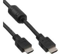 InLine 17603 HDMI Cable con Ferrita (Macho a Macho, 3 m), Color Negro