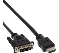 InLine 17659E - Cable Adaptador HDMI DVI Macho a DVI 18+1 Macho (0,5 m)