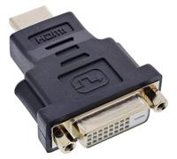 InLine 17670P - Adaptador HDMI DVI Macho a DVI Hembra Compatible con 4K2K, contactos Dorados
